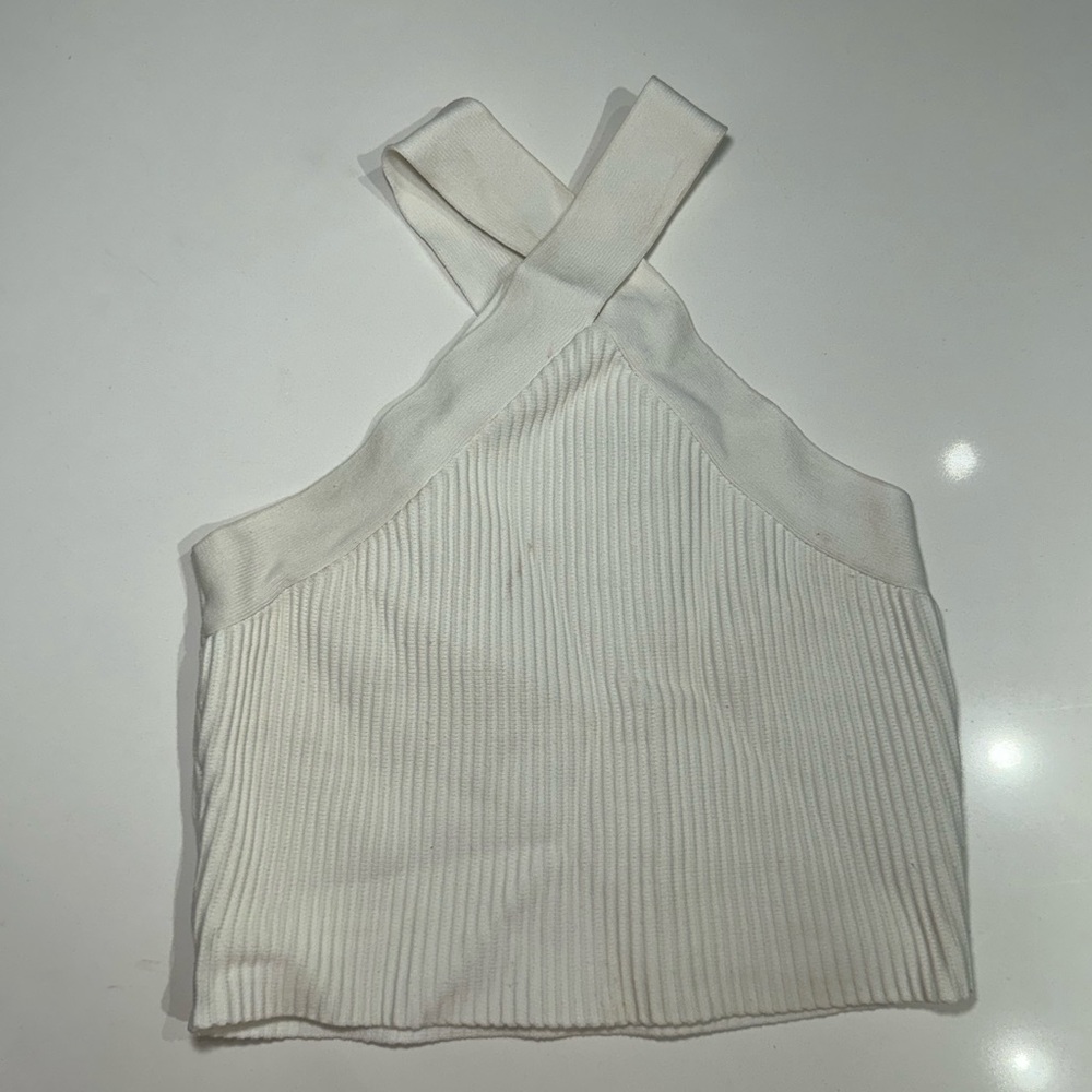 White Crop Top